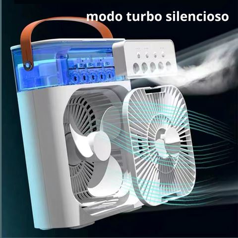 Ventilador, Climatizador e Umidificador Portátil Ultra com Led